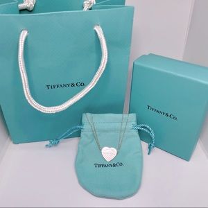 Tiffany & Co Heart tag double chain bracelet